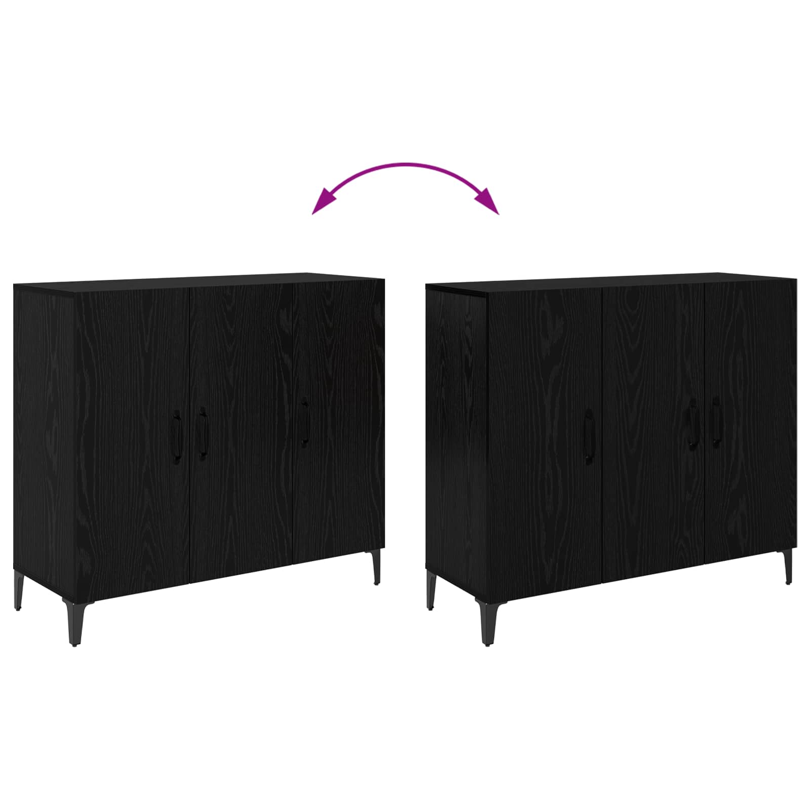 Kreveta Crni hrast 34 x 90 x 80 cm Konstruirano drvo