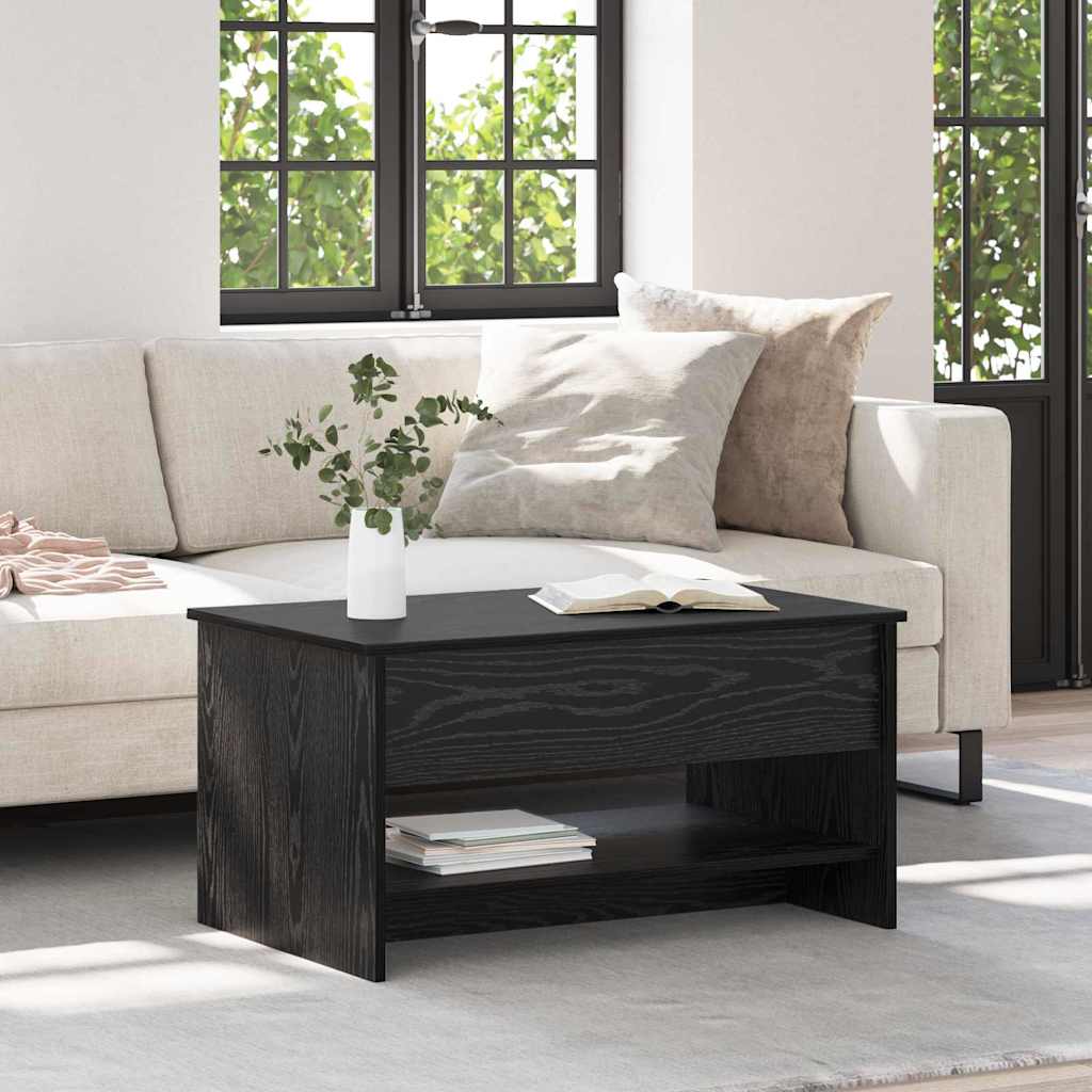 Kava Stol Crni hrast 80 x 50,5 x 41,5 cm Konstruirano drvo