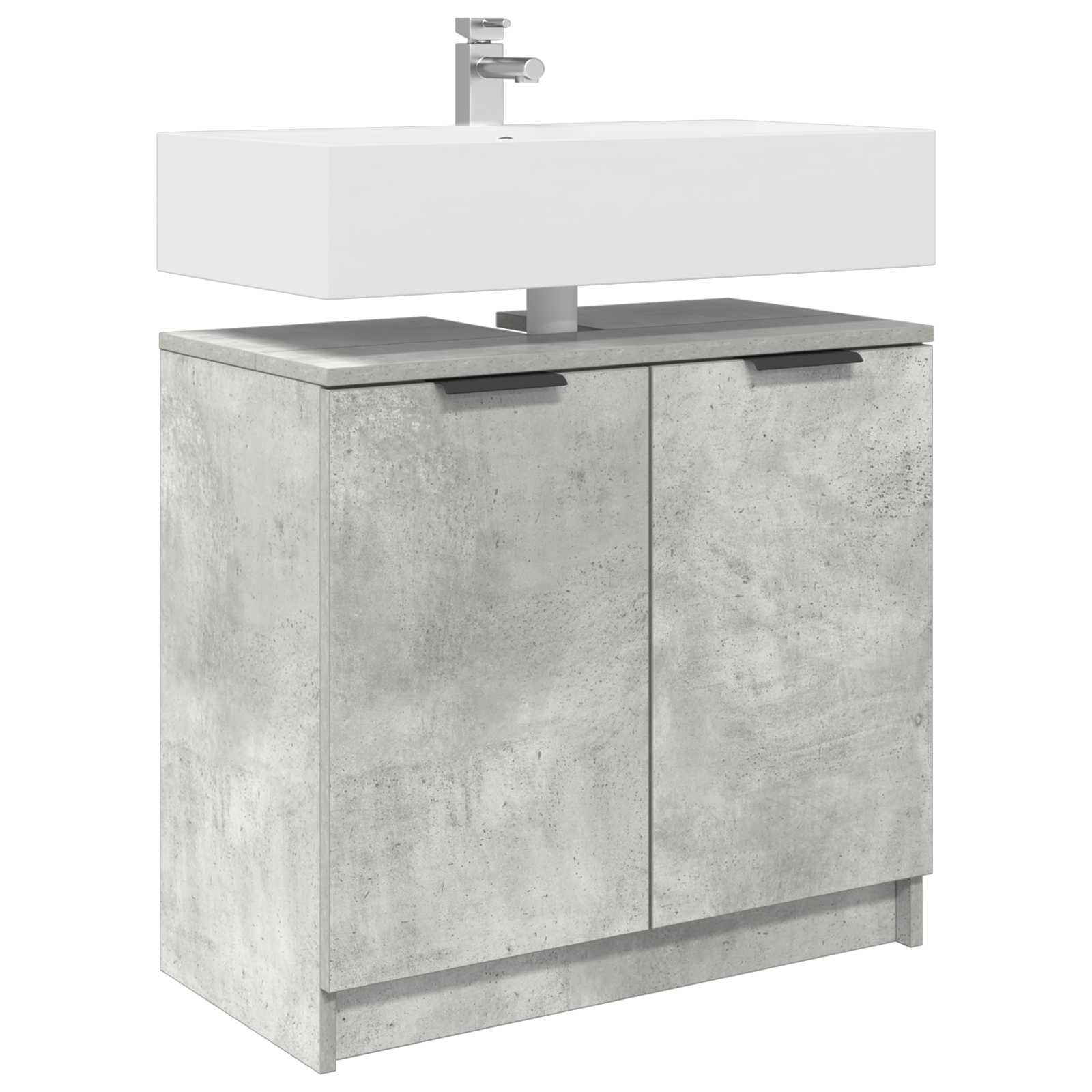 Kupaonski ormar s pohranom Betonski sivi 64,5 x 33,5 x 59 cm