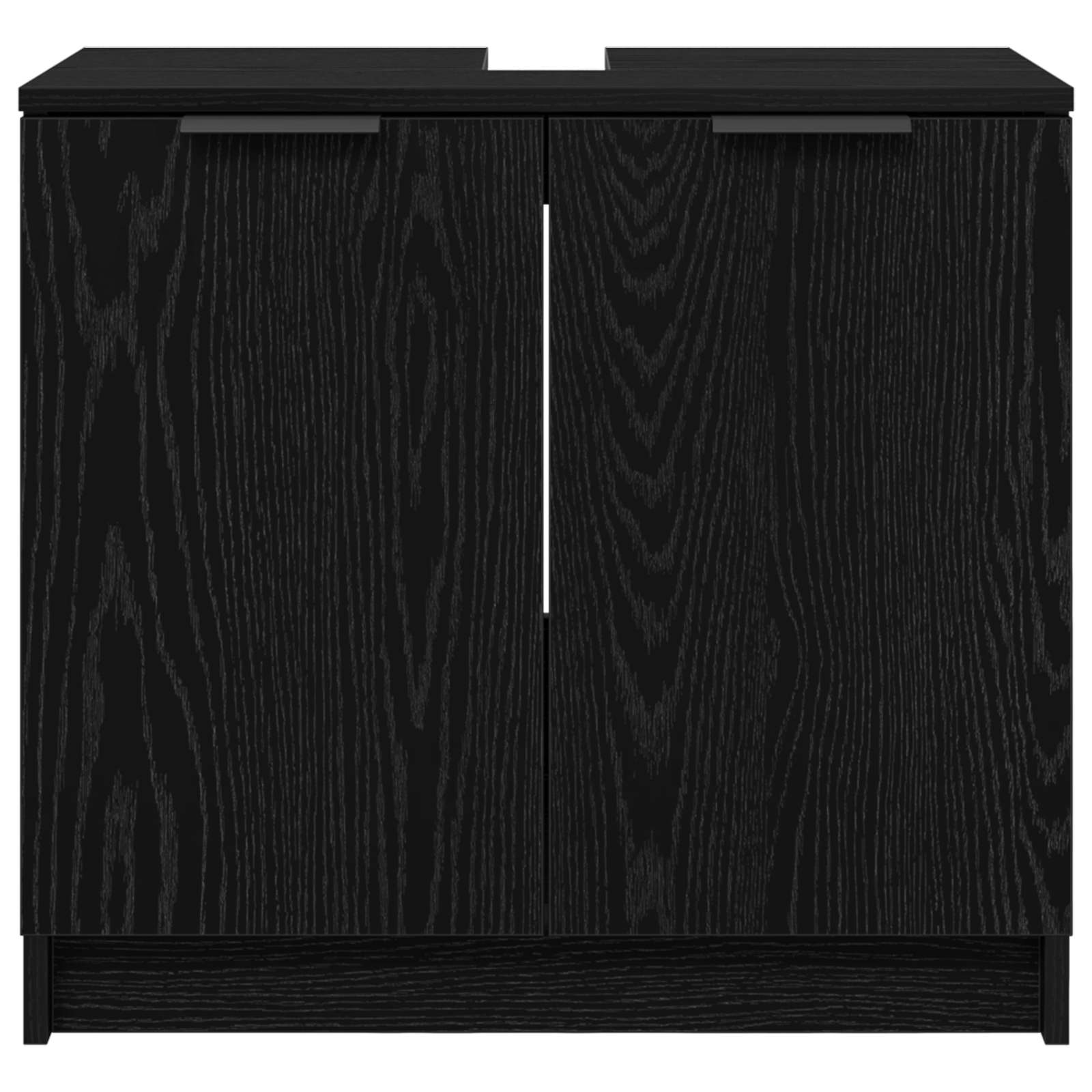 Kupaonski ormar s pohranom Crni hrast 64,5 x 33,5 x 59 cm