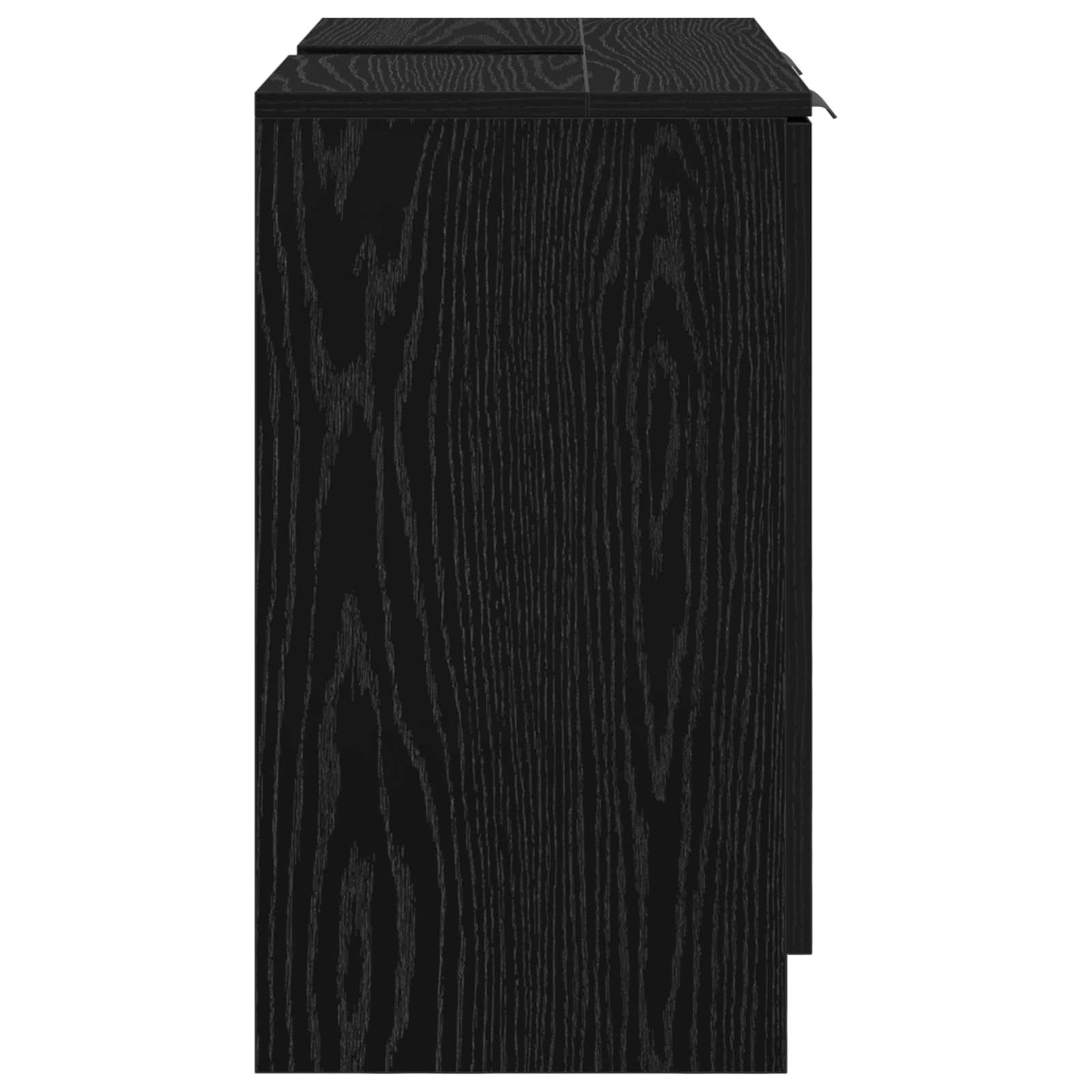 Kupaonski ormar s pohranom Crni hrast 64,5 x 33,5 x 59 cm