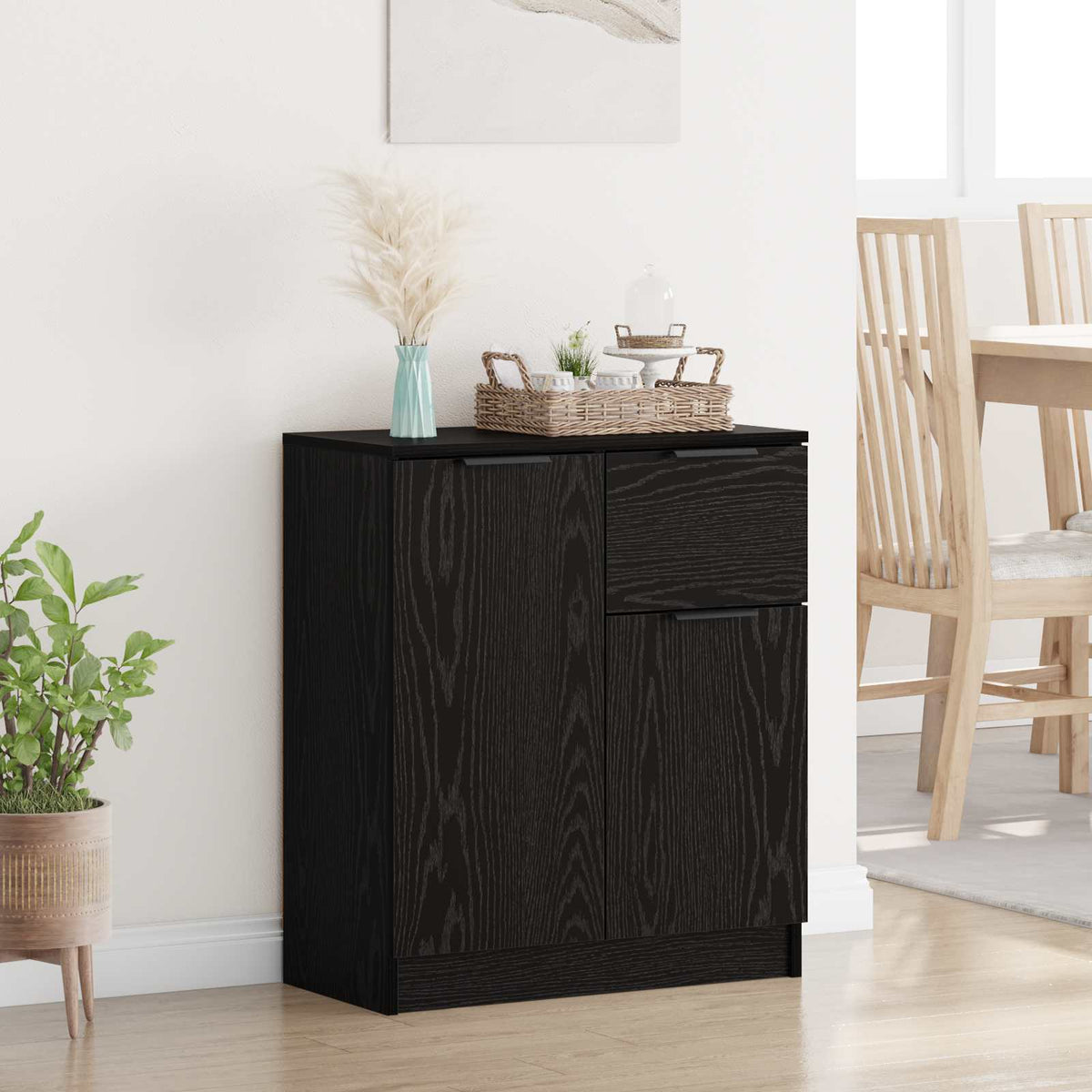 Kreveta Crni hrast 60 x 30 x 70 cm Konstruirano drvo
