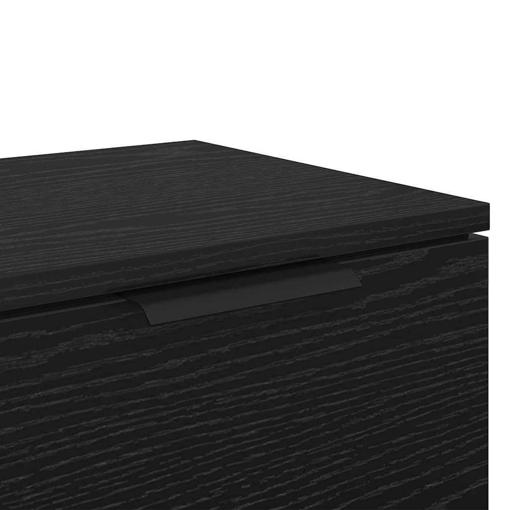 Noćni ormar 2 pcs Crni hrast 34 x 30 x 20 cm Konstruirano drvo