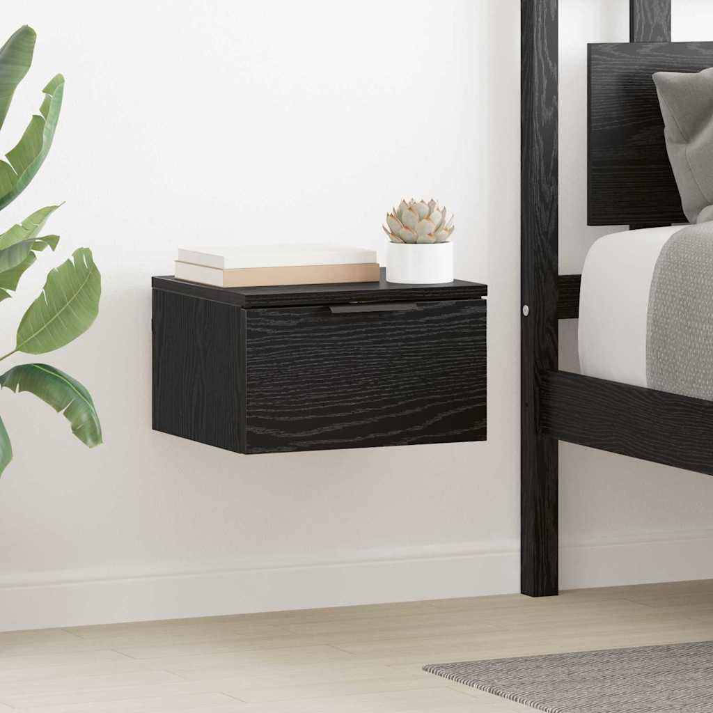 Noćni ormar 2 pcs Crni hrast 34 x 30 x 20 cm Konstruirano drvo