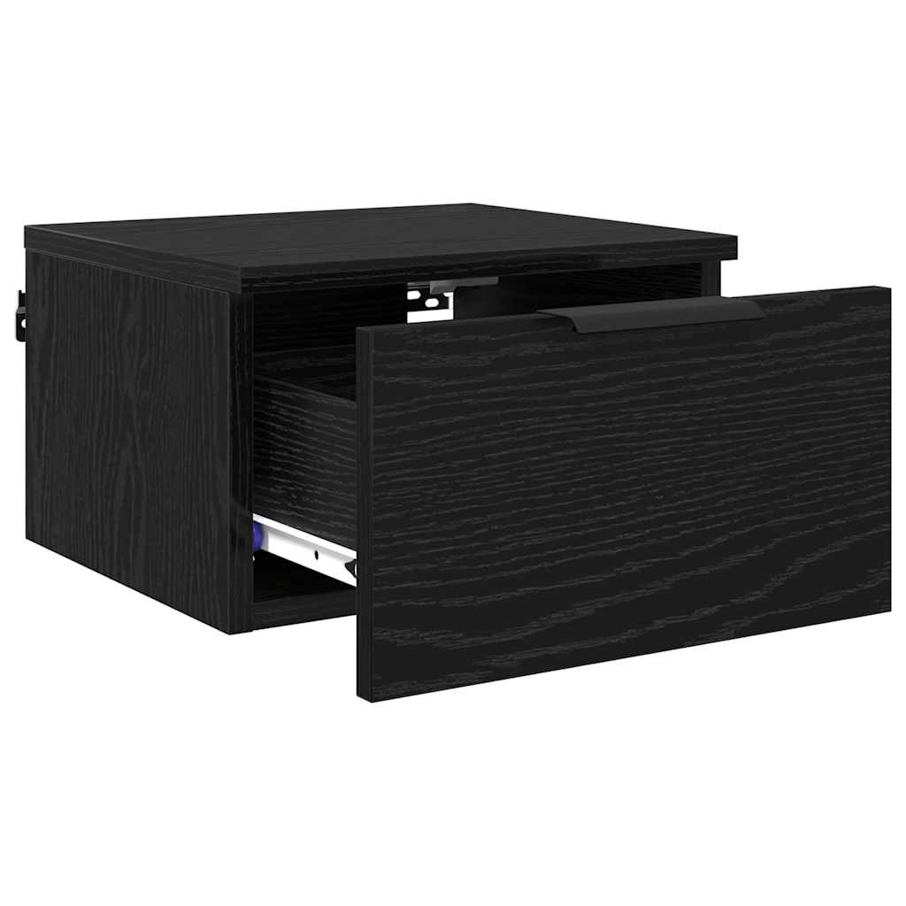Noćni ormar 2 pcs Crni hrast 34 x 30 x 20 cm Konstruirano drvo