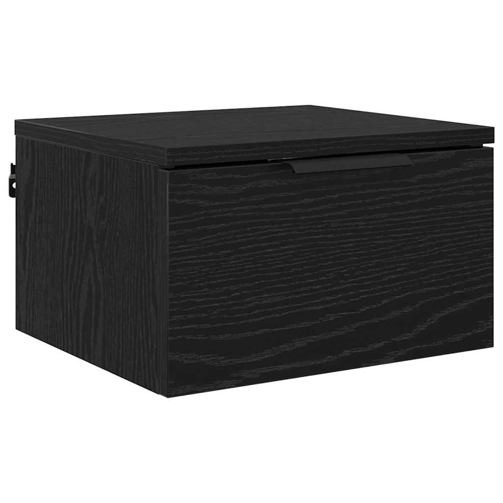 Noćni ormar 2 pcs Crni hrast 34 x 30 x 20 cm Konstruirano drvo