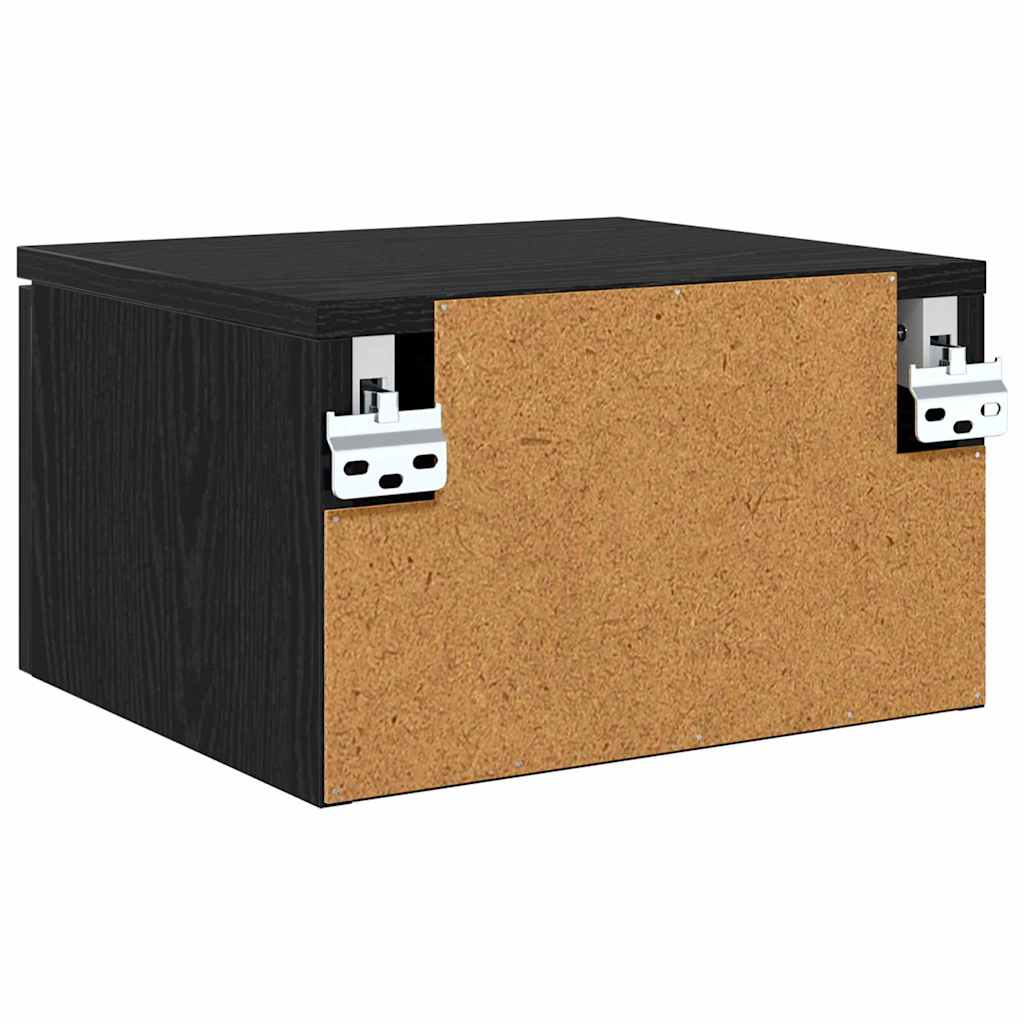 Noćni ormar 2 pcs Crni hrast 34 x 30 x 20 cm Konstruirano drvo