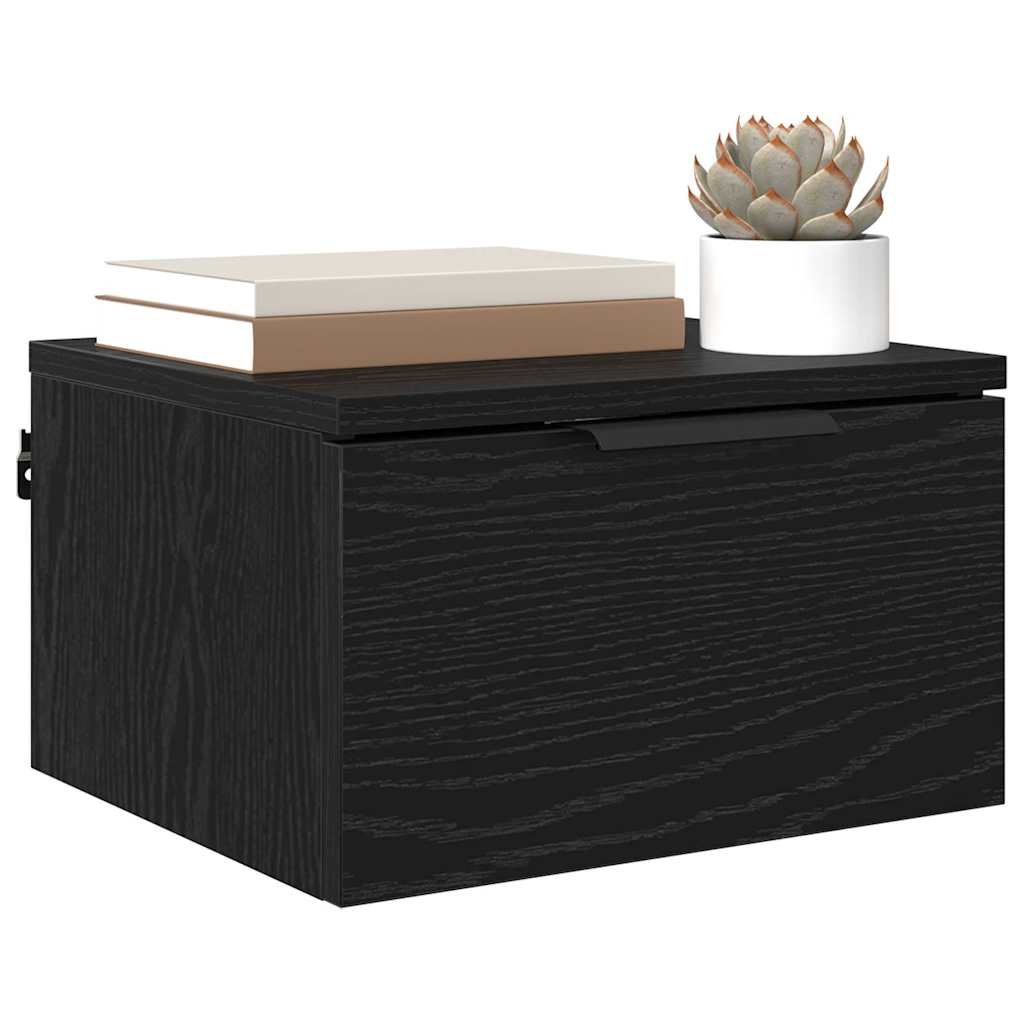 Noćni ormar 2 pcs Crni hrast 34 x 30 x 20 cm Konstruirano drvo