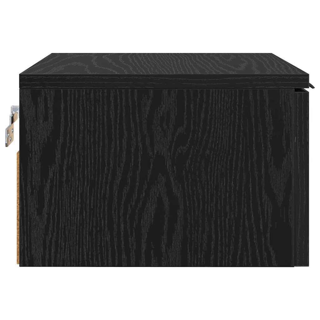 Noćni ormar 2 pcs Crni hrast 34 x 30 x 20 cm Konstruirano drvo