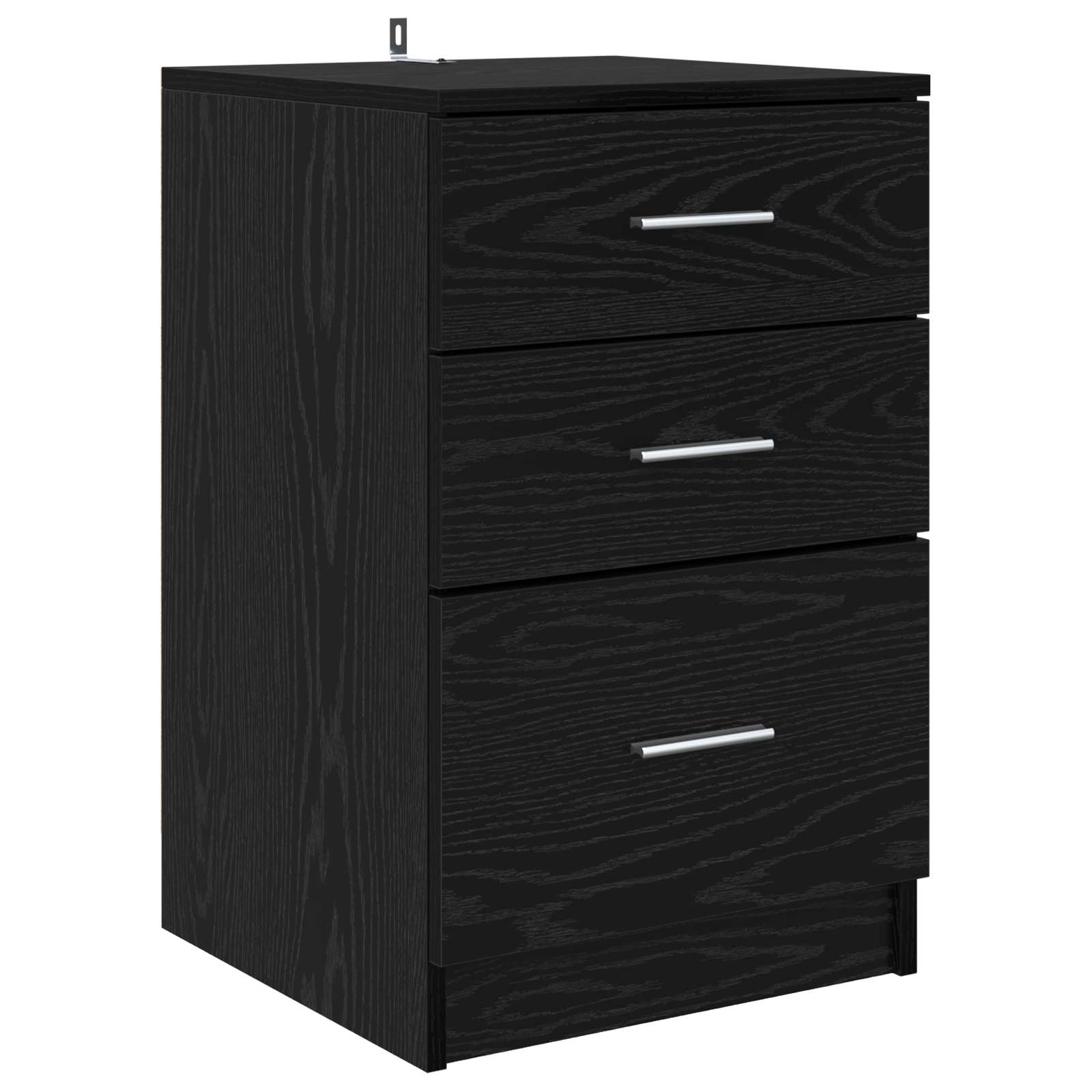 Noćni ormar Crni hrast 40 x 40 x 63 cm Konstruirano drvo