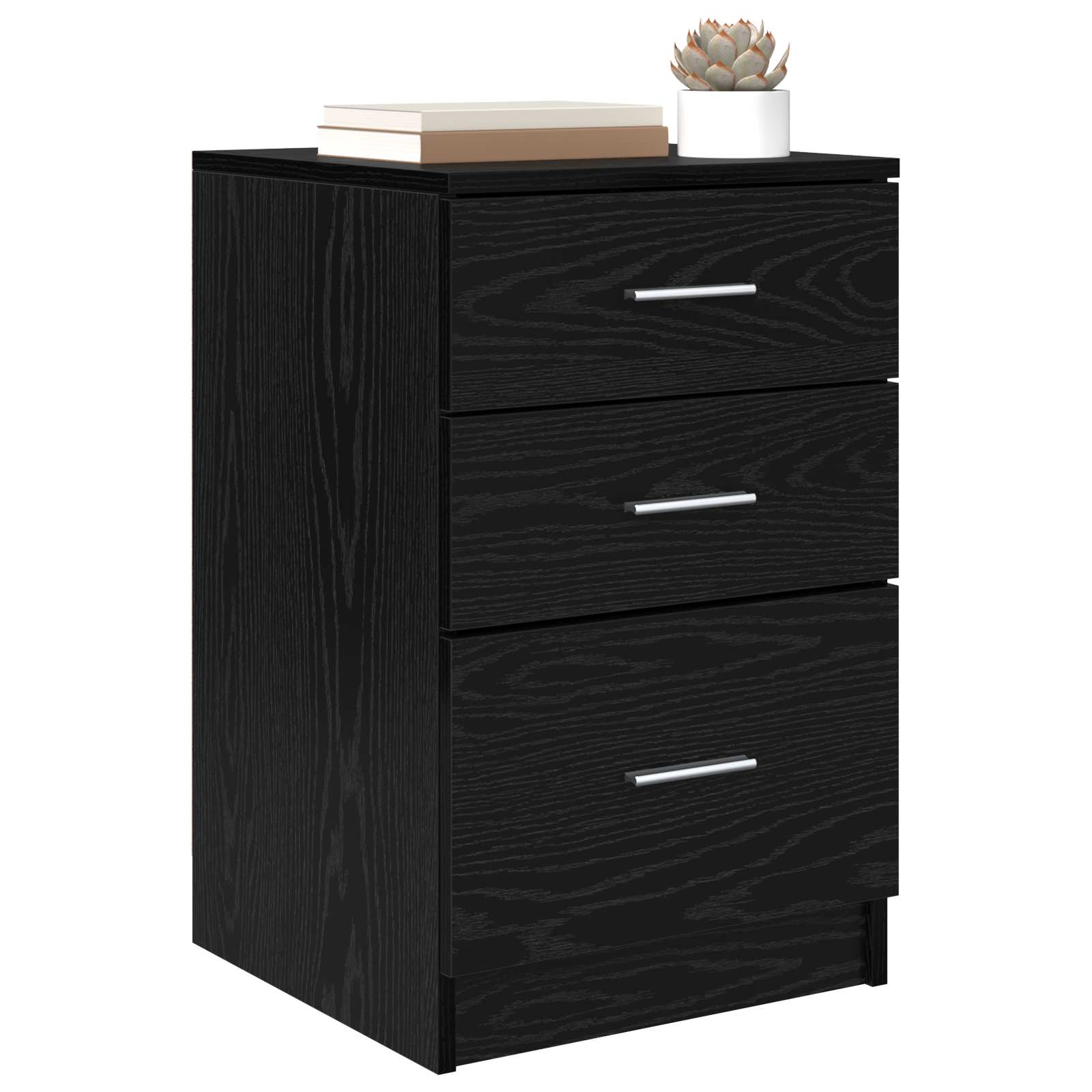 Noćni ormar Crni hrast 40 x 40 x 63 cm Konstruirano drvo
