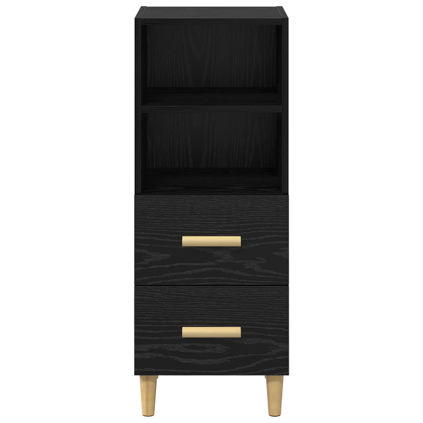 Kreveta Crni hrast 34 x 34.5 x 90 cm Konstruirano drvo
