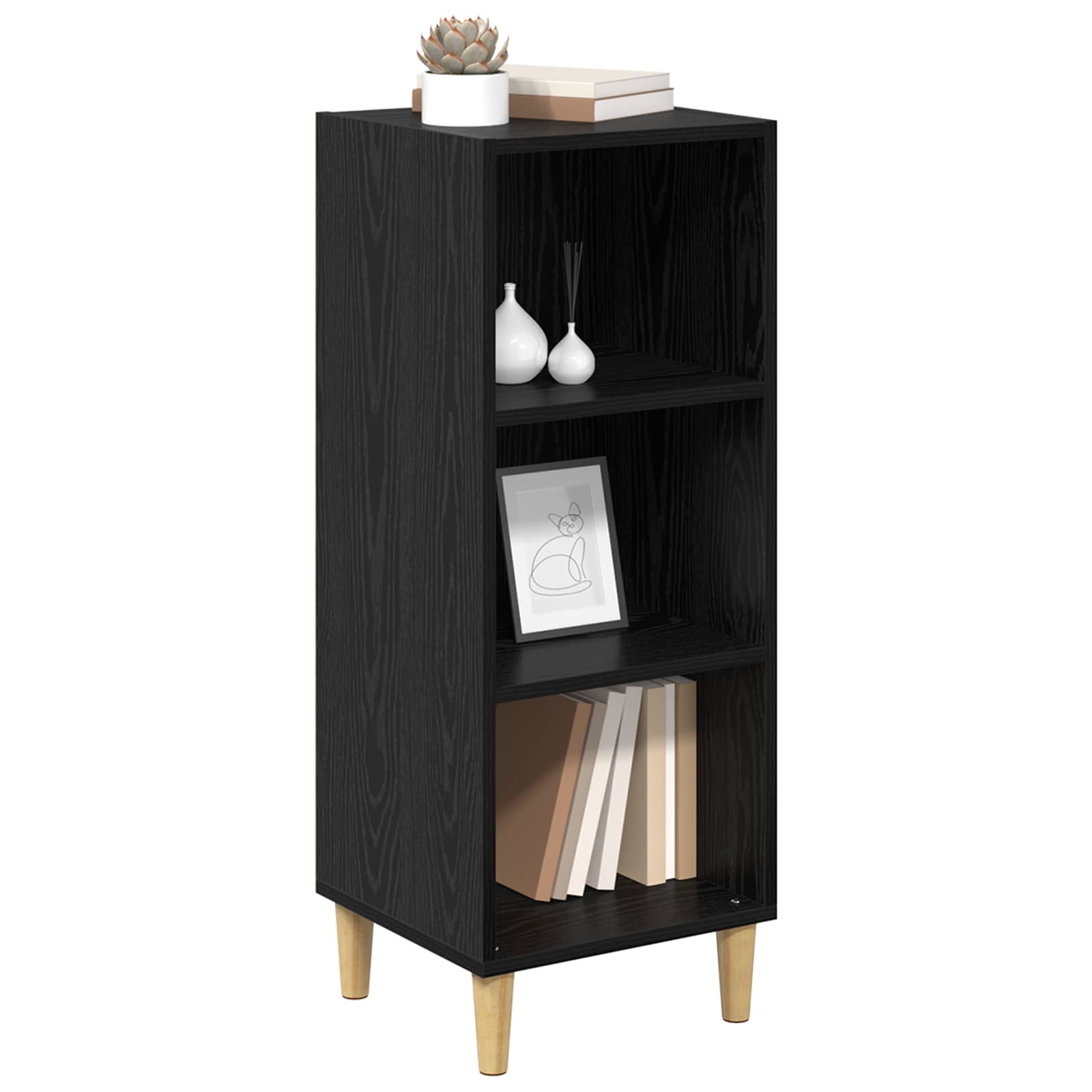 Kreveta Crni hrast 34,5 x 32,5 x 90 cm Konstruirano drvo