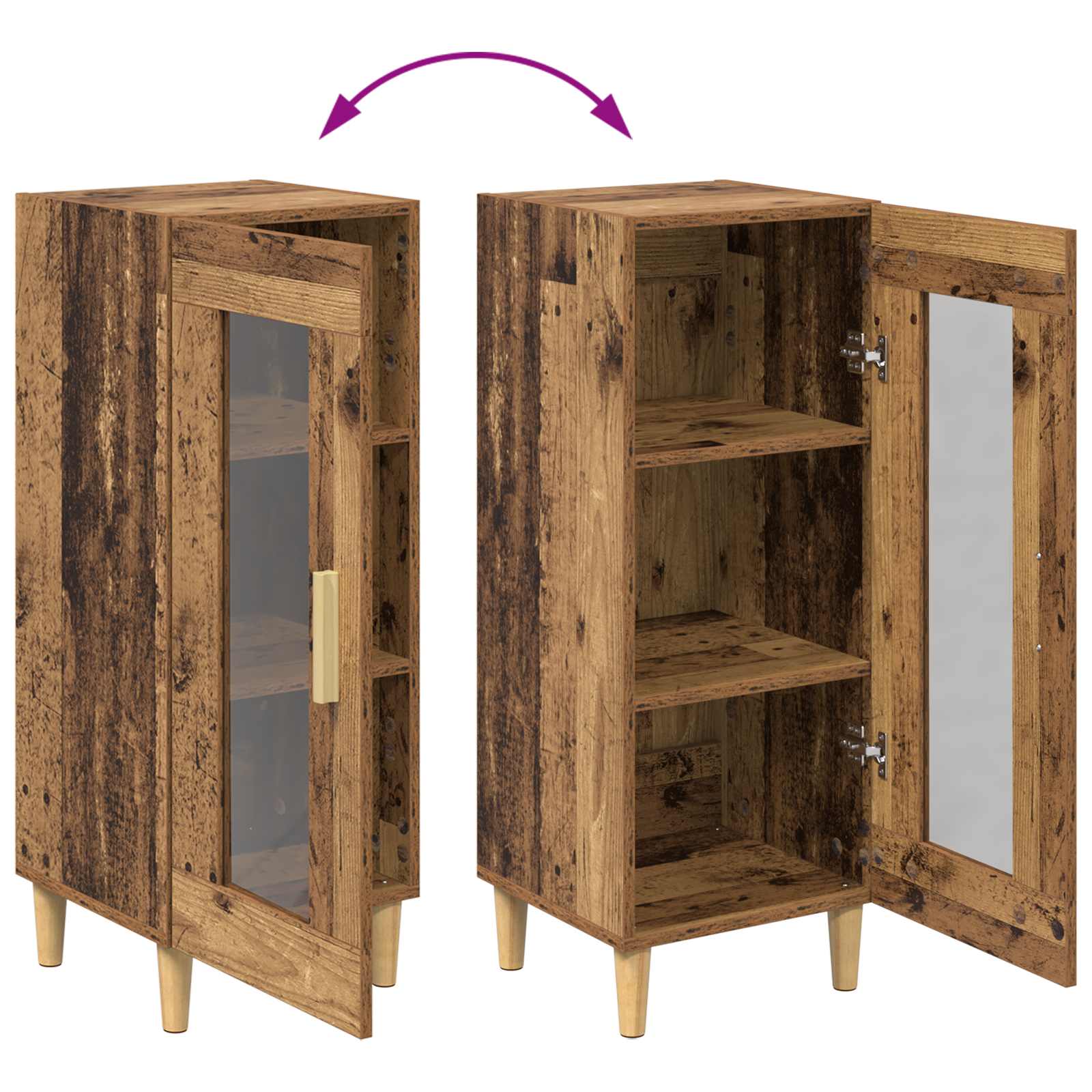 Kreveta Staro drvo 34.5 x 32.5 x 90 cm Konstruirano drvo