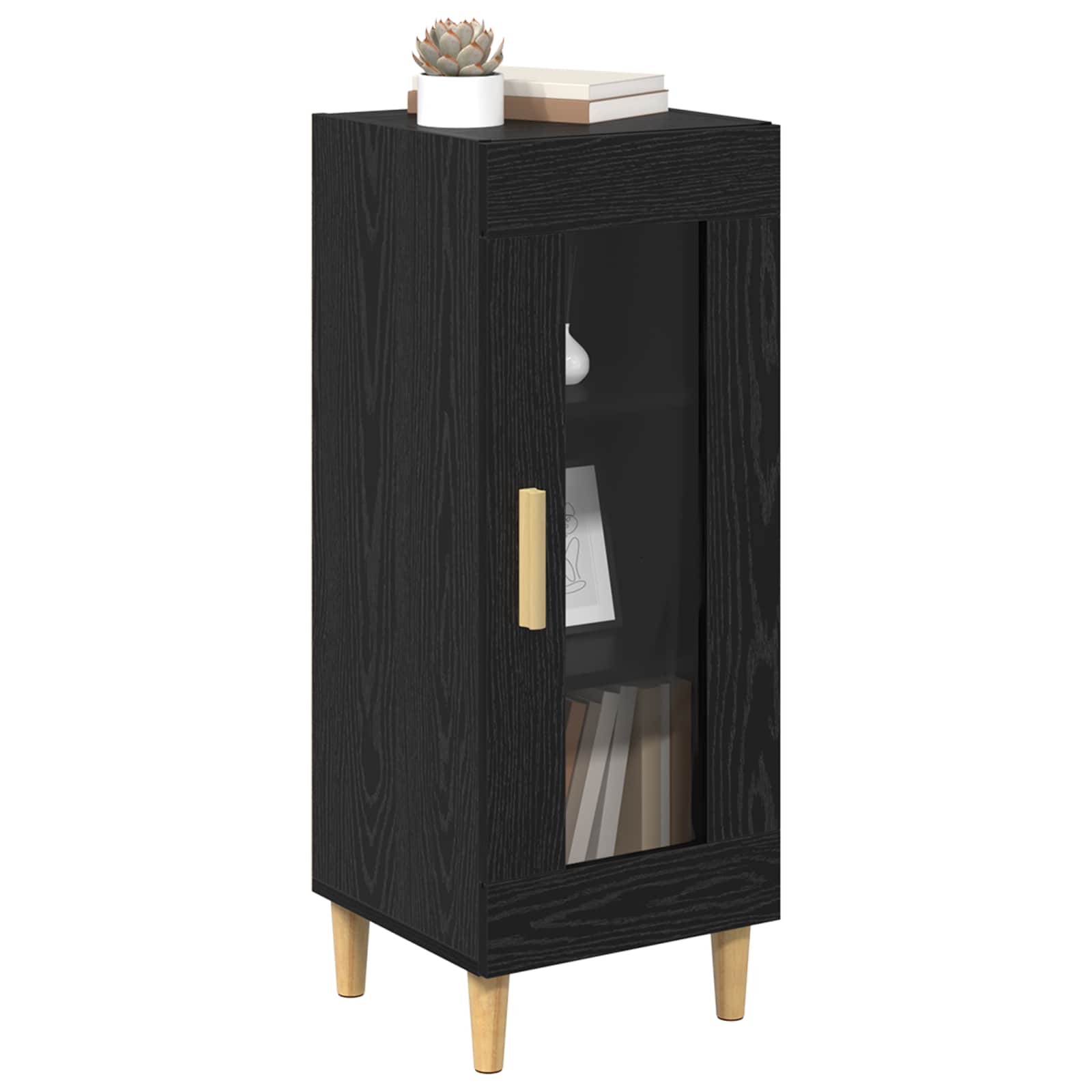 Kreveta Crni hrast 34.5 x 32.5 x 90 cm Konstruirano drvo