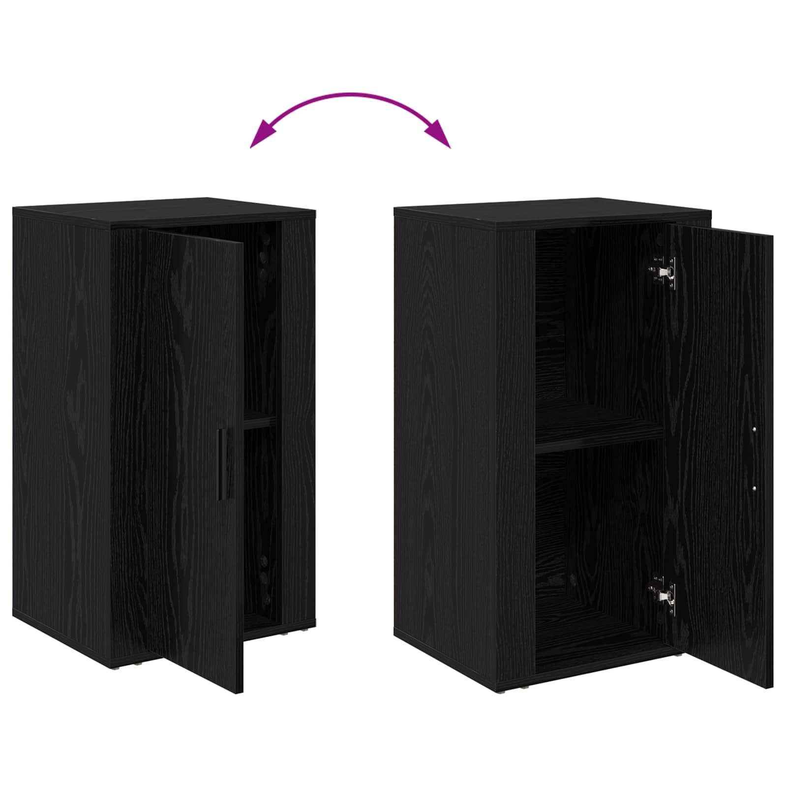Kreveta Crni hrast 40 x 33 x 70 cm Konstruirano drvo
