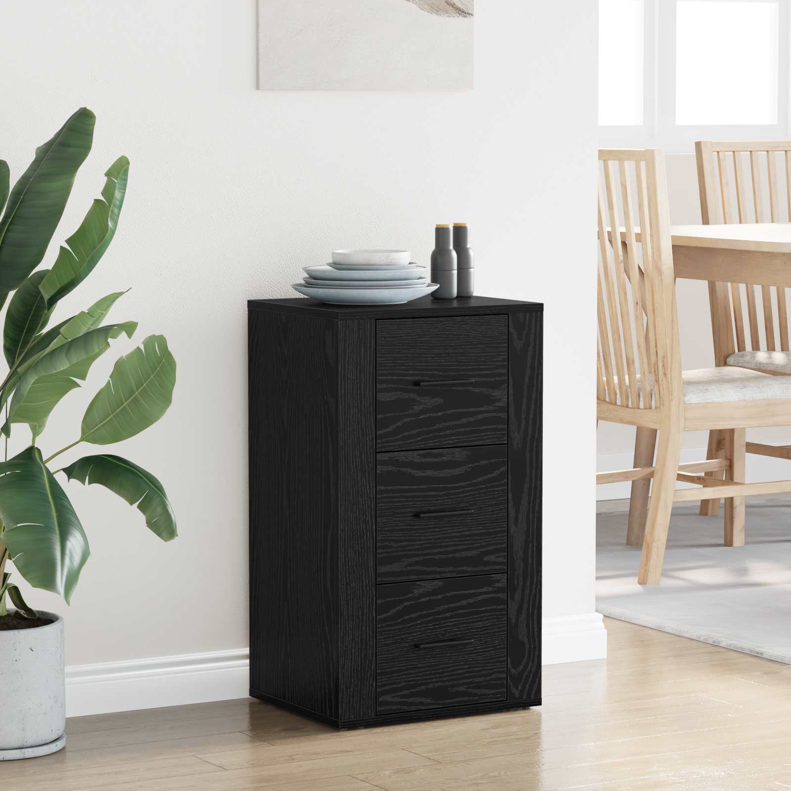 Kreveta s ladicama Crni hrast 40 x 33 x 70 cm Konstruirano drvo