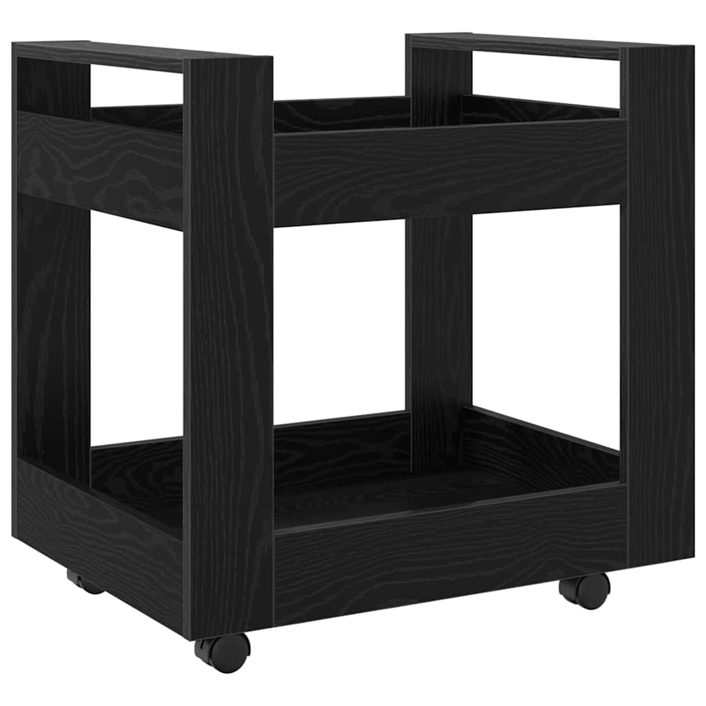 Kolica za stol Crni hrast 60 x 45 x 60 cm Konstruirano drvo