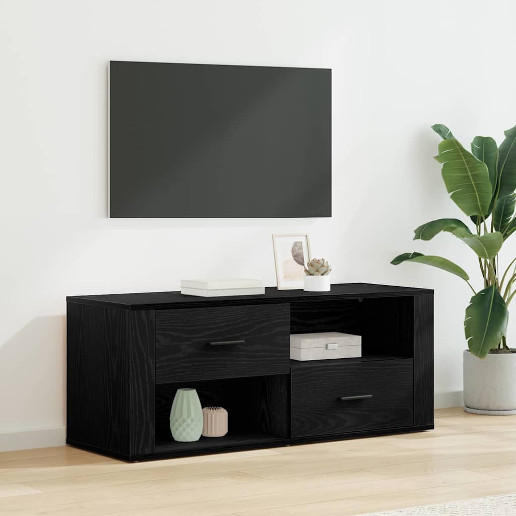 TV ormar Crni hrast 100 x 35 x 40 cm Konstruirano drvo