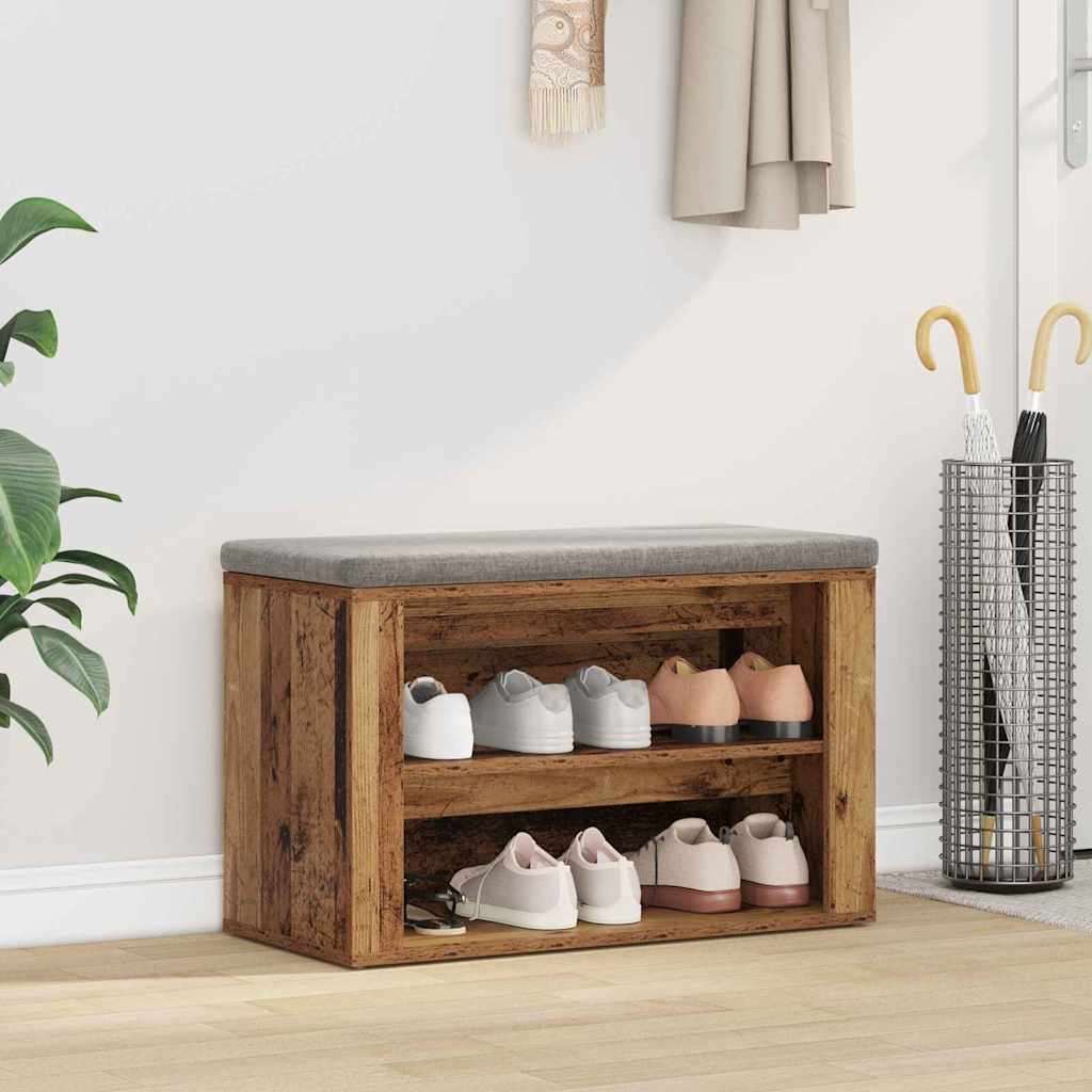 Polica za cipele Staro drvo 75 x 35 x 45 cm Konstruirano drvo