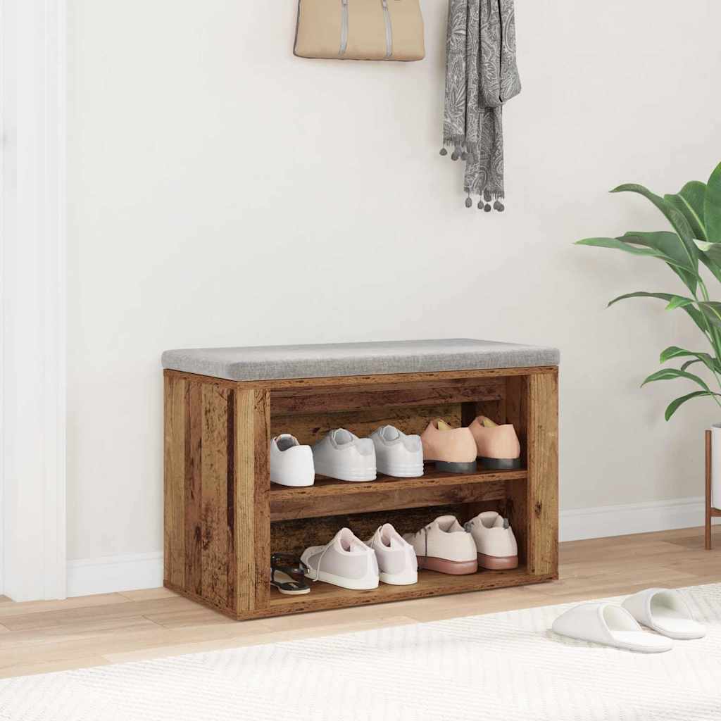 Polica za cipele Staro drvo 75 x 35 x 45 cm Konstruirano drvo