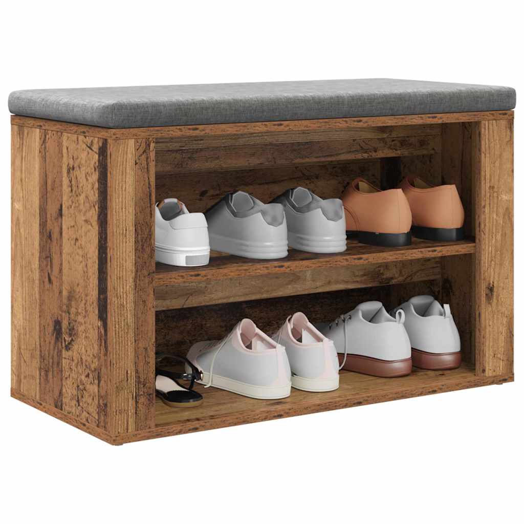 Polica za cipele Staro drvo 75 x 35 x 45 cm Konstruirano drvo