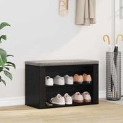 Polica za cipele Crni hrast 75 x 35 x 45 cm Konstruirano drvo