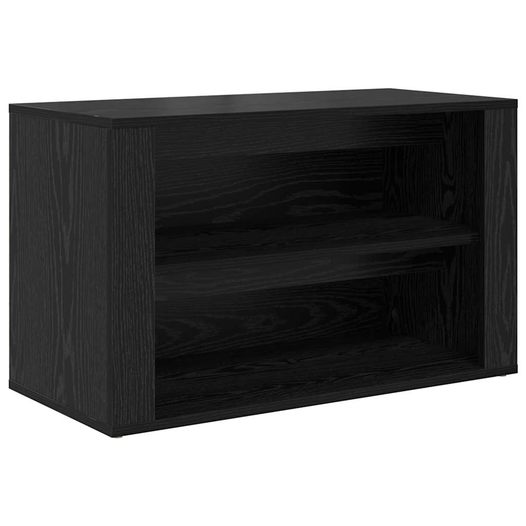 Polica za cipele Crni hrast 75 x 35 x 45 cm Konstruirano drvo