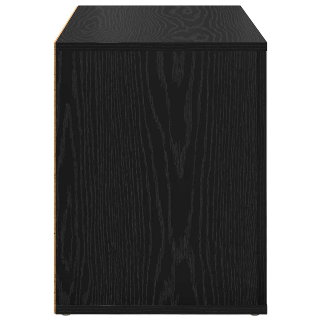 Polica za cipele Crni hrast 75 x 35 x 45 cm Konstruirano drvo