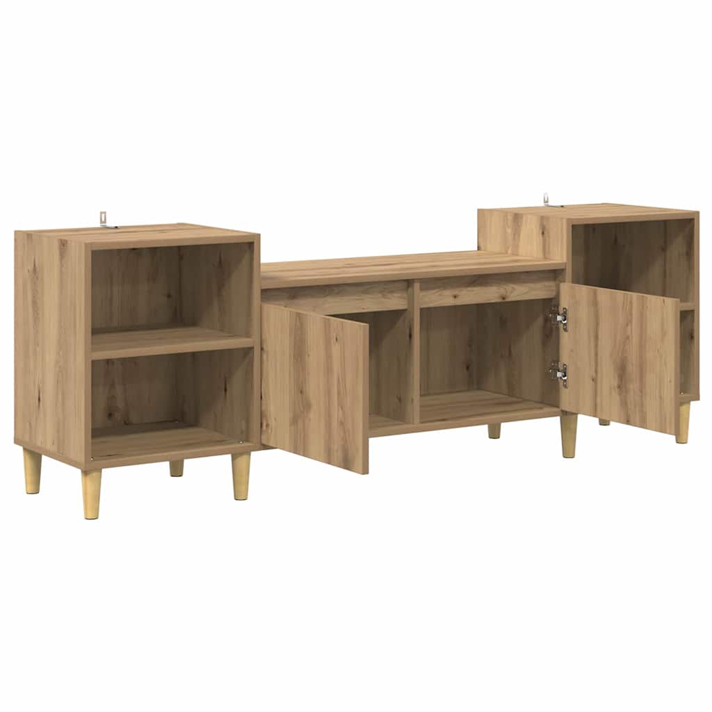 TV ormar Umjetnički hrast 160 x 35 x 55 cm Konstruirano drvo