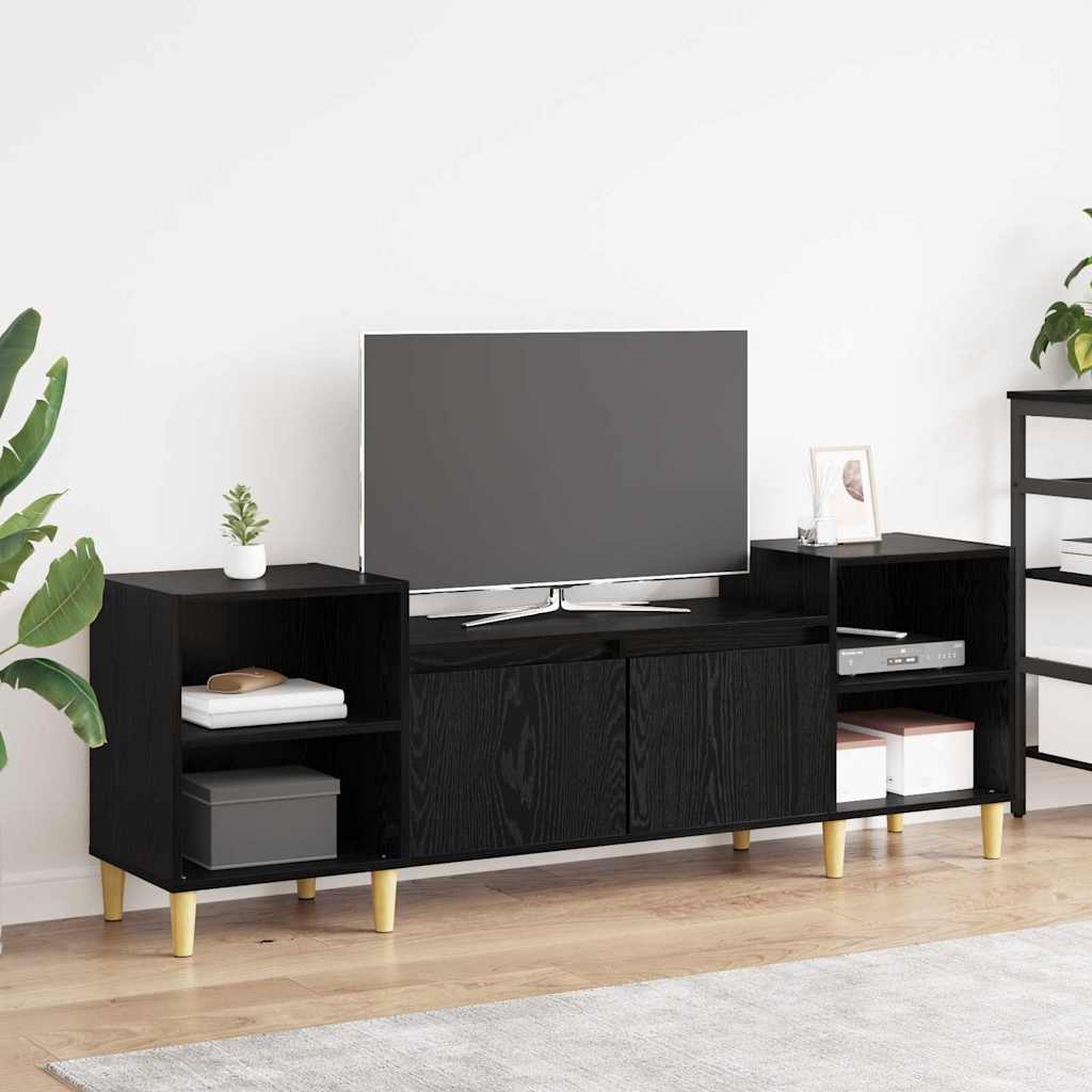 TV ormar Crni hrast 160 x 35 x 55 cm Konstruirano drvo