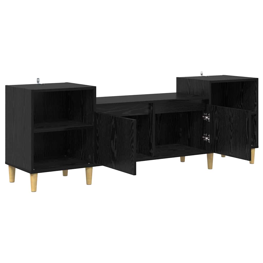TV ormar Crni hrast 160 x 35 x 55 cm Konstruirano drvo
