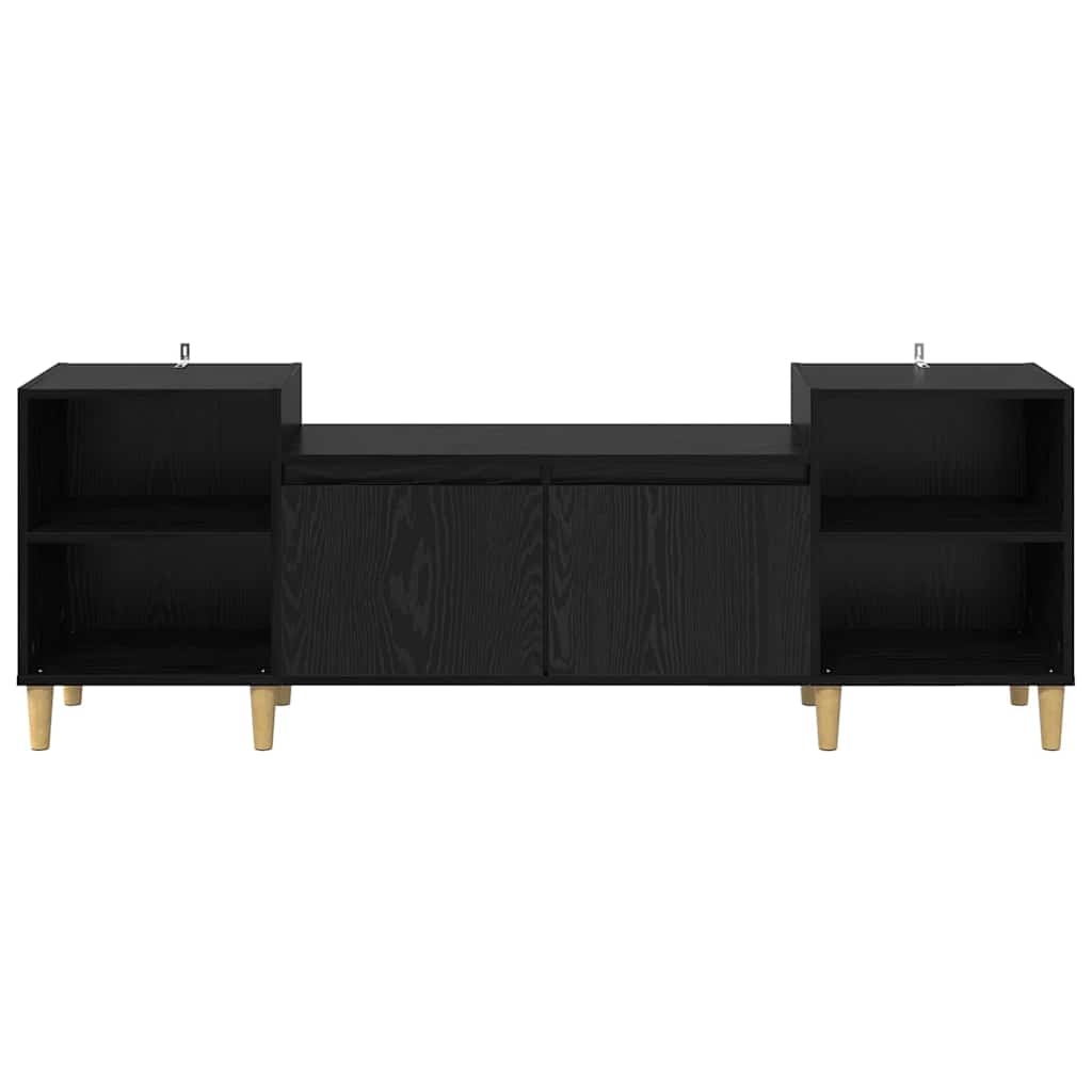 TV ormar Crni hrast 160 x 35 x 55 cm Konstruirano drvo