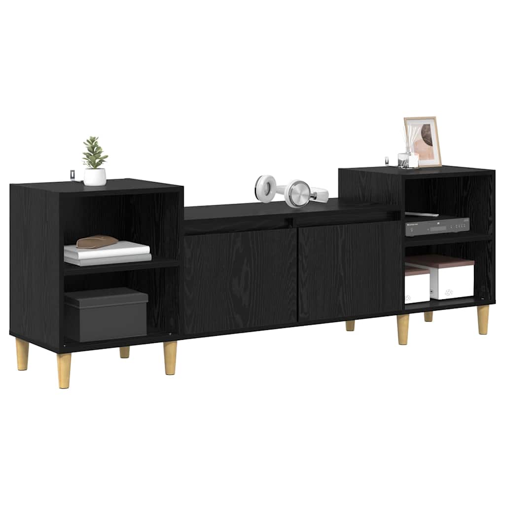 TV ormar Crni hrast 160 x 35 x 55 cm Konstruirano drvo