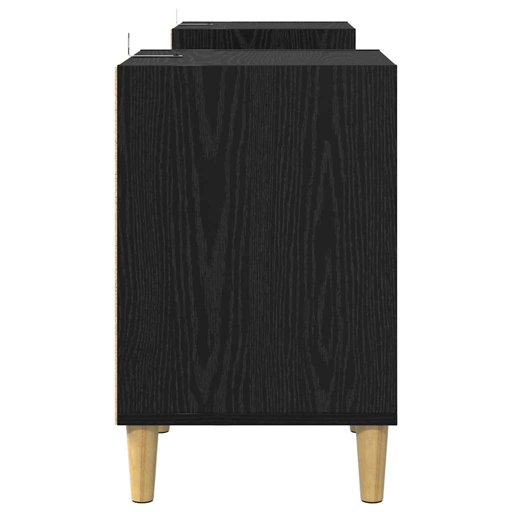 TV ormar Crni hrast 160 x 35 x 55 cm Konstruirano drvo