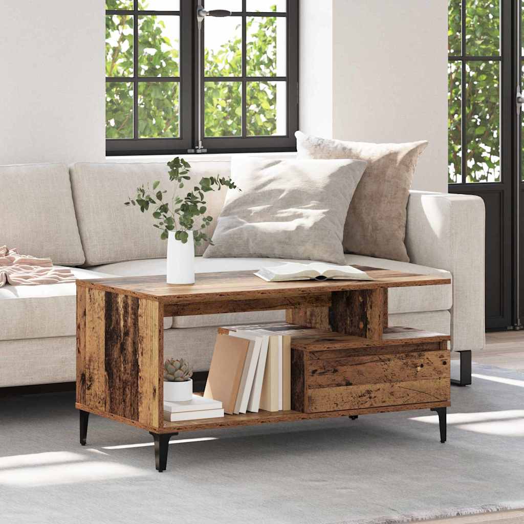 Kava Stol Staro drvo 90 x 49 x 45 cm Konstruirano drvo
