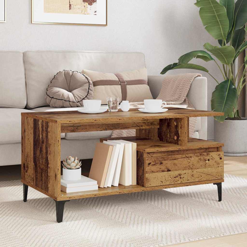 Kava Stol Staro drvo 90 x 49 x 45 cm Konstruirano drvo
