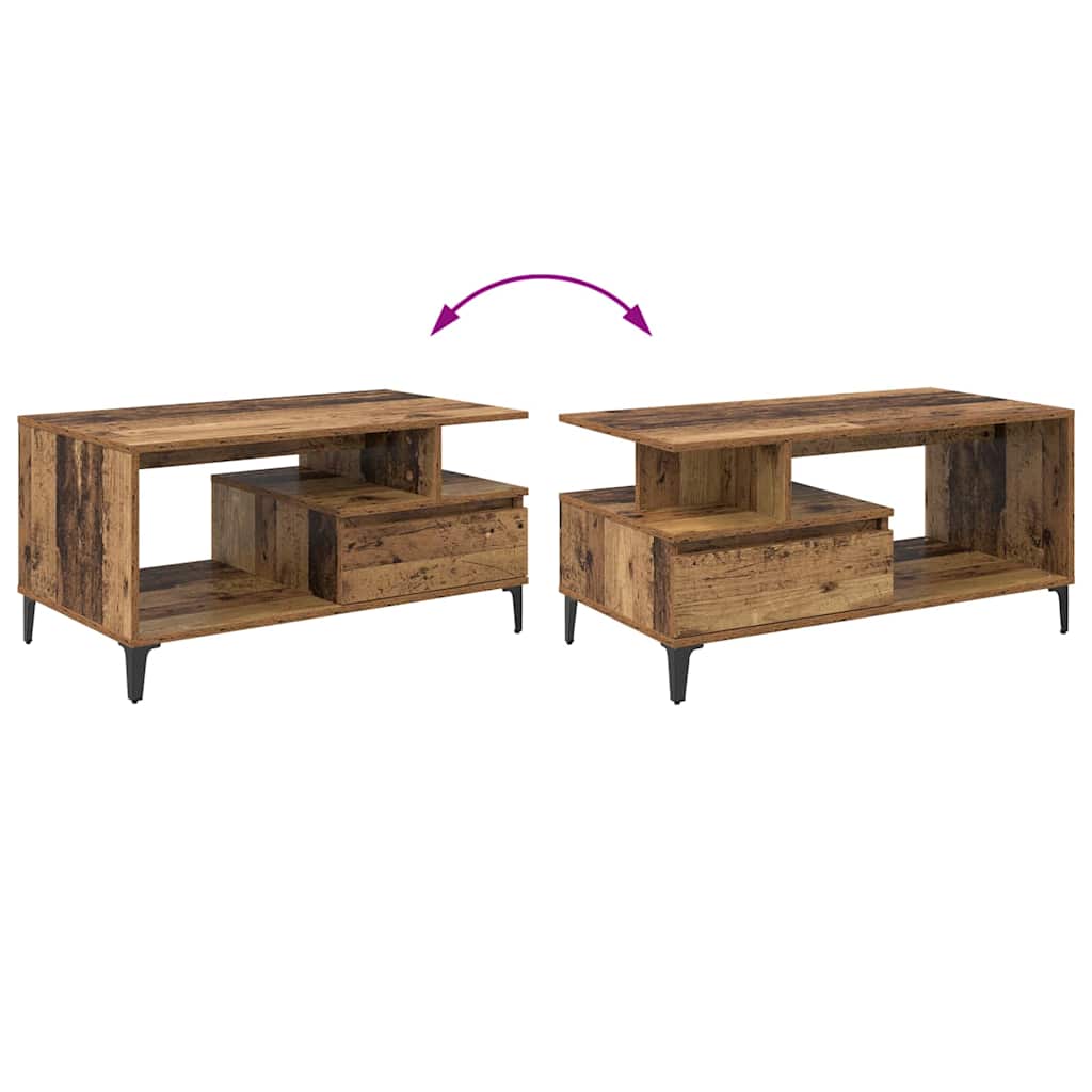 Kava Stol Staro drvo 90 x 49 x 45 cm Konstruirano drvo