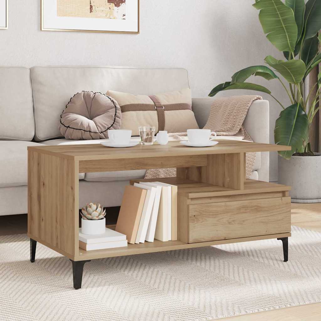 Kava Stol Umjetnički hrast 90 x 49 x 45 cm Konstruirano drvo