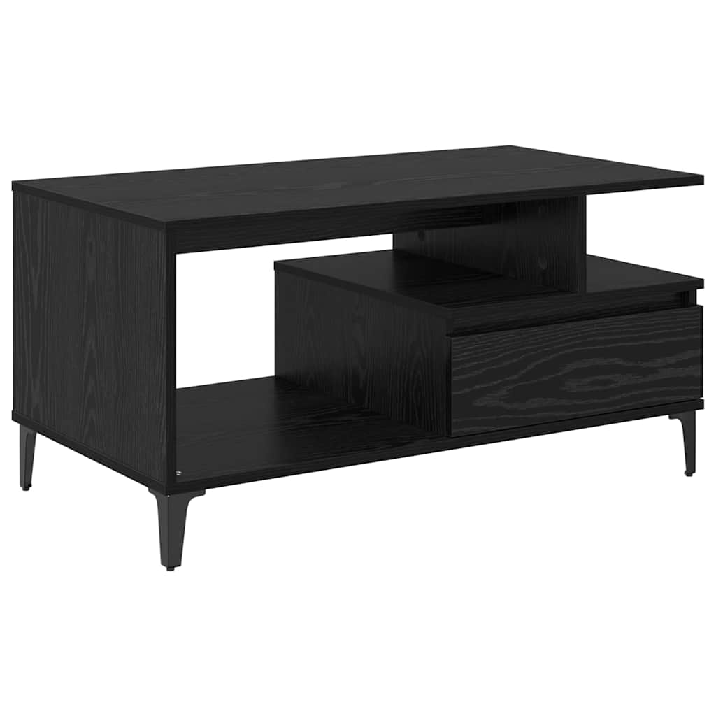 Kava Stol Crni hrast 90 x 49 x 45 cm Konstruirano drvo