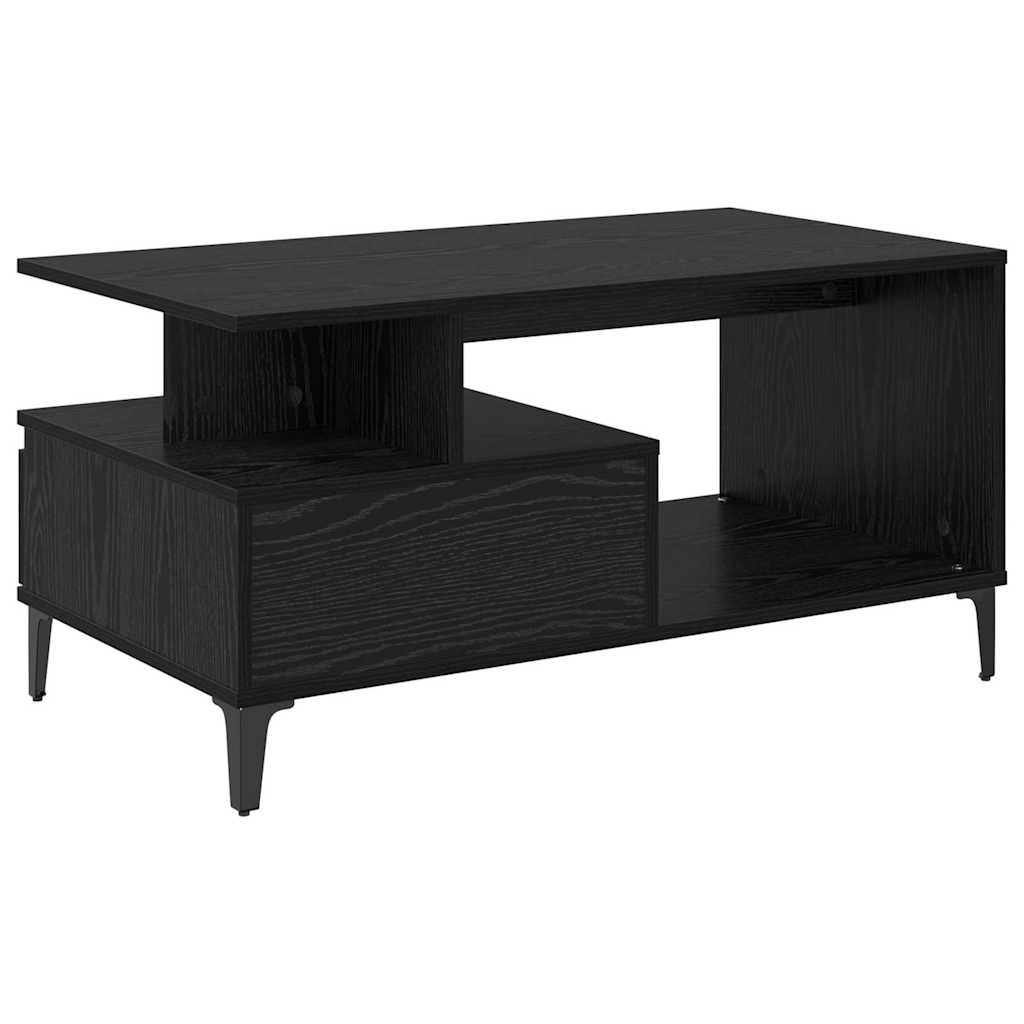 Kava Stol Crni hrast 90 x 49 x 45 cm Konstruirano drvo