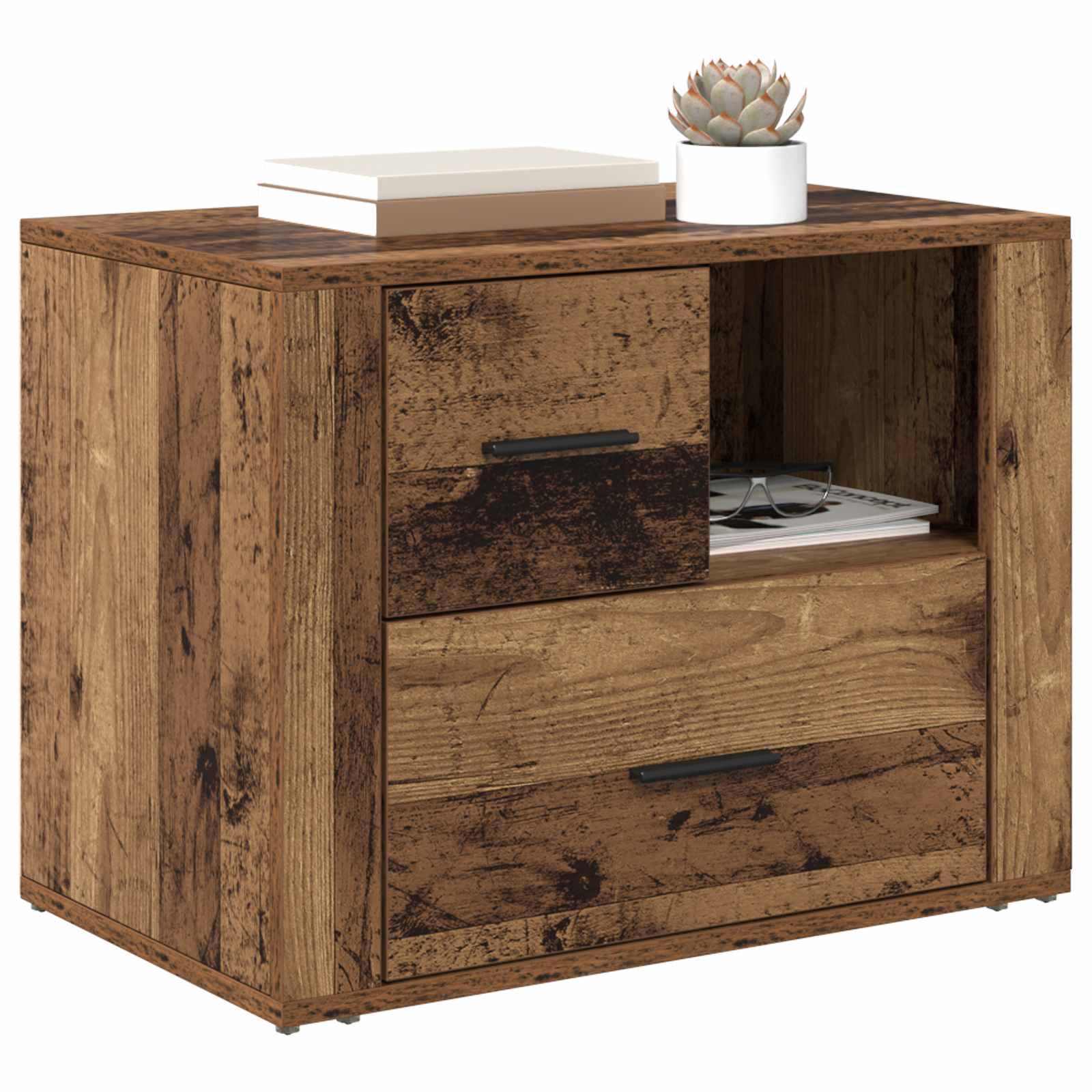 Noćni ormar Staro drvo 35 x 60 x 50 cm Konstruirano drvo