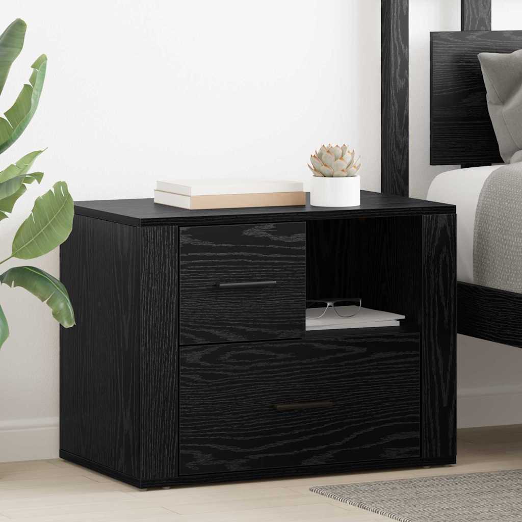 Noćni ormar Crni hrast 35 x 60 x 50 cm Konstruirano drvo