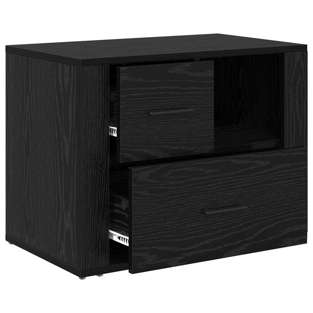 Noćni ormar Crni hrast 35 x 60 x 50 cm Konstruirano drvo
