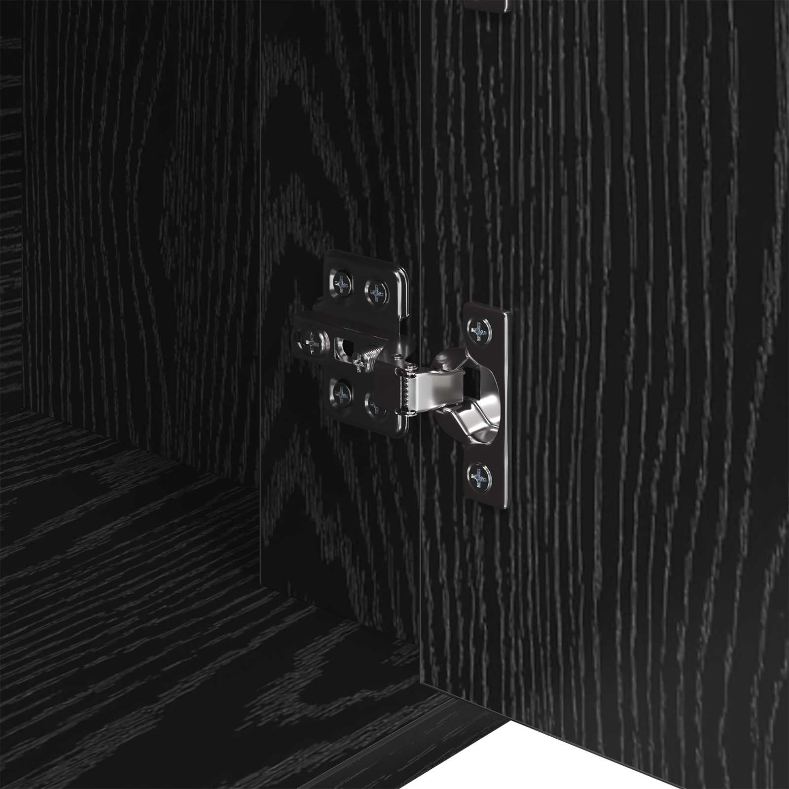 Kreveta Crni hrast 80 x 30 x 60 cm Konstruirano drvo