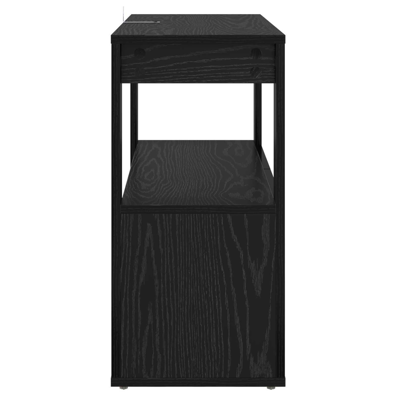 Kreveta Crni hrast 80 x 30 x 60 cm Konstruirano drvo