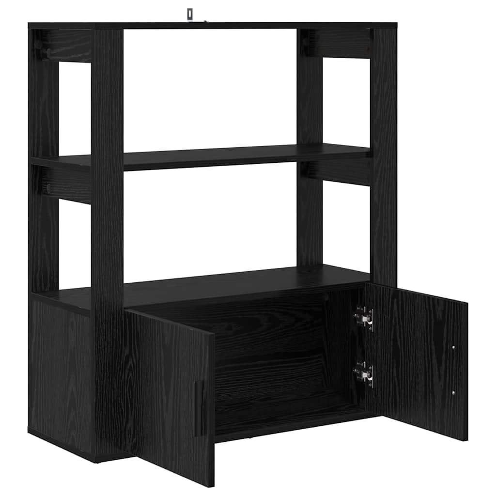 Kreveta Crni hrast 30 x 80 x 90 cm Konstruirano drvo