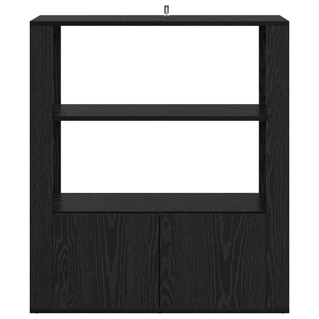 Kreveta Crni hrast 30 x 80 x 90 cm Konstruirano drvo