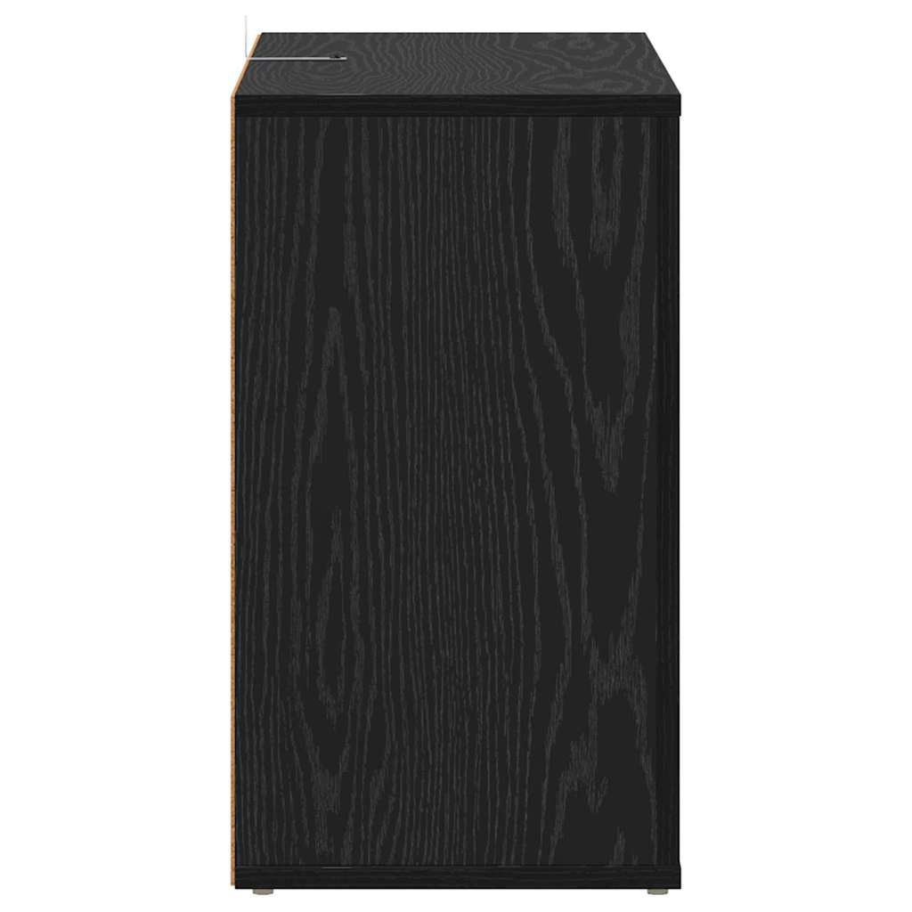 Kreveta Crni hrast 80 x 30 x 53 cm Konstruirano drvo