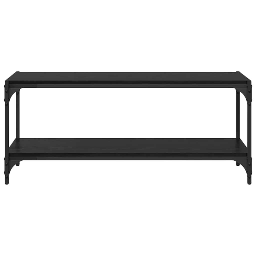 TV ormar Crni hrast 100x33x41cm Obrađeno drvo i čelik